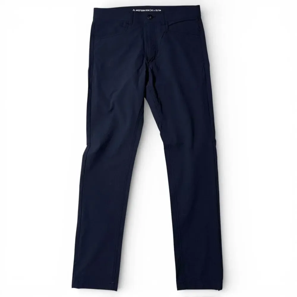 Western Rise Evolution Pant Mens Size 30x32 Navy Slim Fit Pants Stretch NEW